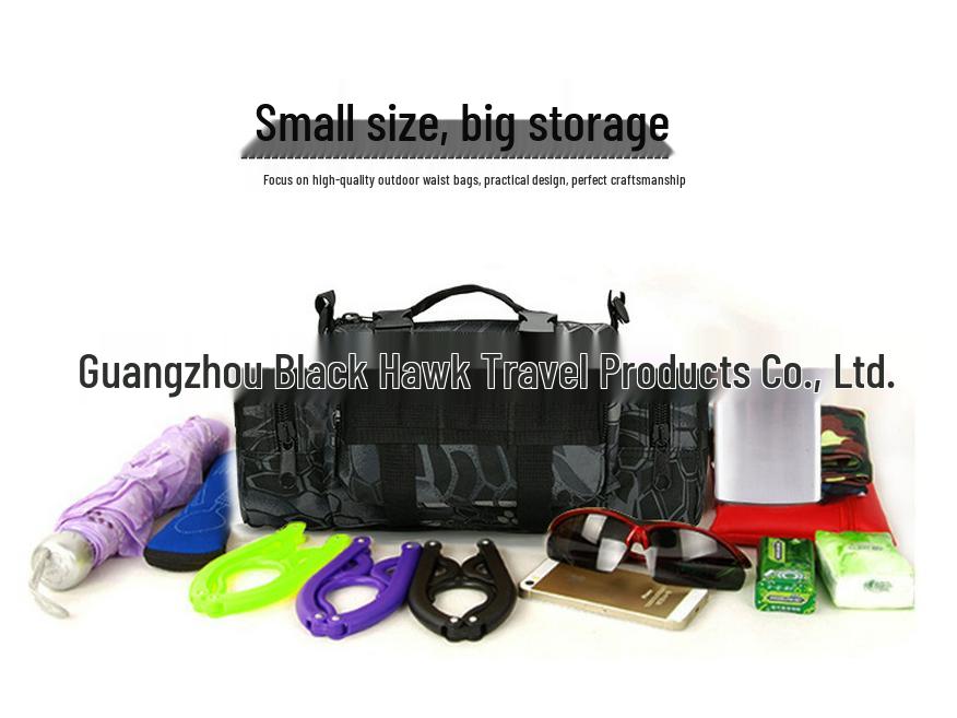 Vodotěsná venkovní sportovní kamera a rybářská taška: Multifunkční taktická a cyklistická messenger taška přes rameno