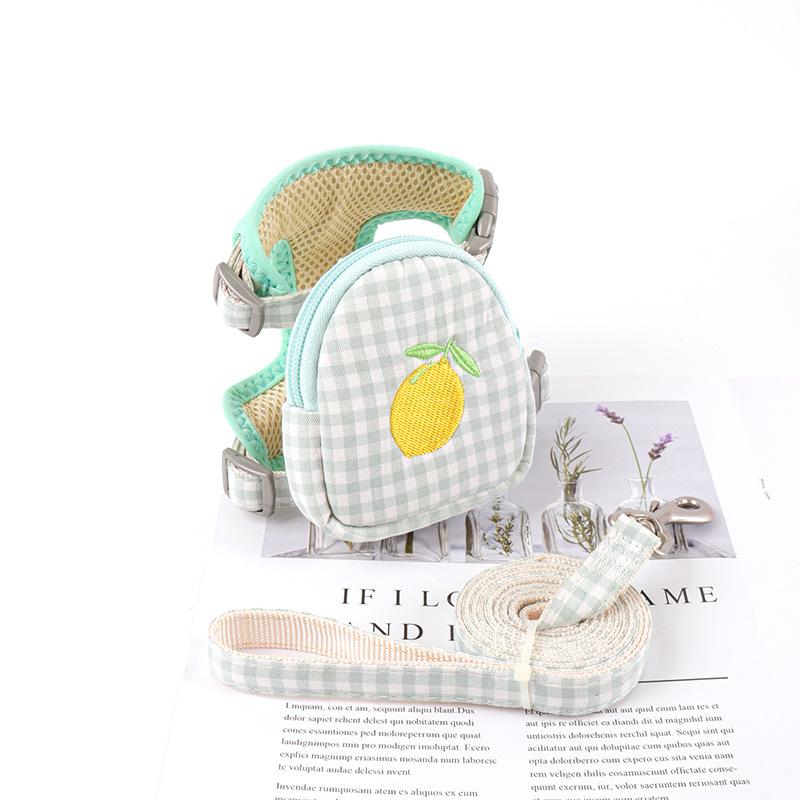 Dog Leash Small Dog Undershirt Chest Strap Teddy Anti-Breakaway Dog Walking Leash Small And Medium-Sized Pets Applicable