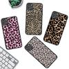 Leopard Cheetah Print For IPhone 16 15 14 13 12 11 Pro Max X XS MAX Plus Translucent Black Phone Cover