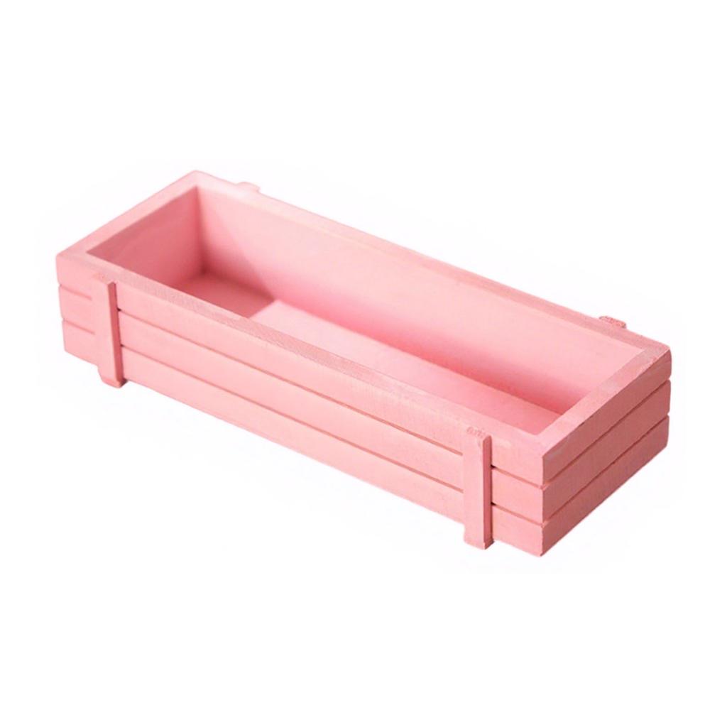 Vintage Style Wooden Planter Pot For Succulent Plant Breathable Design Lightweight Indoor Outdoor Home Garden Decoration