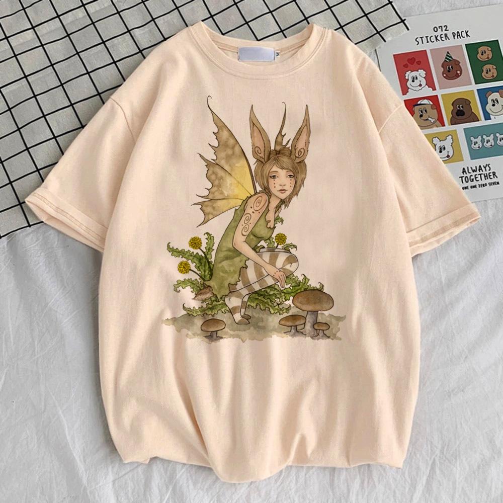 Goblincore tshirt girl korean clothes Digital Y2k 2000s harajuku  Trendy t-shirt Trendy 80s 2000s anime graphic University