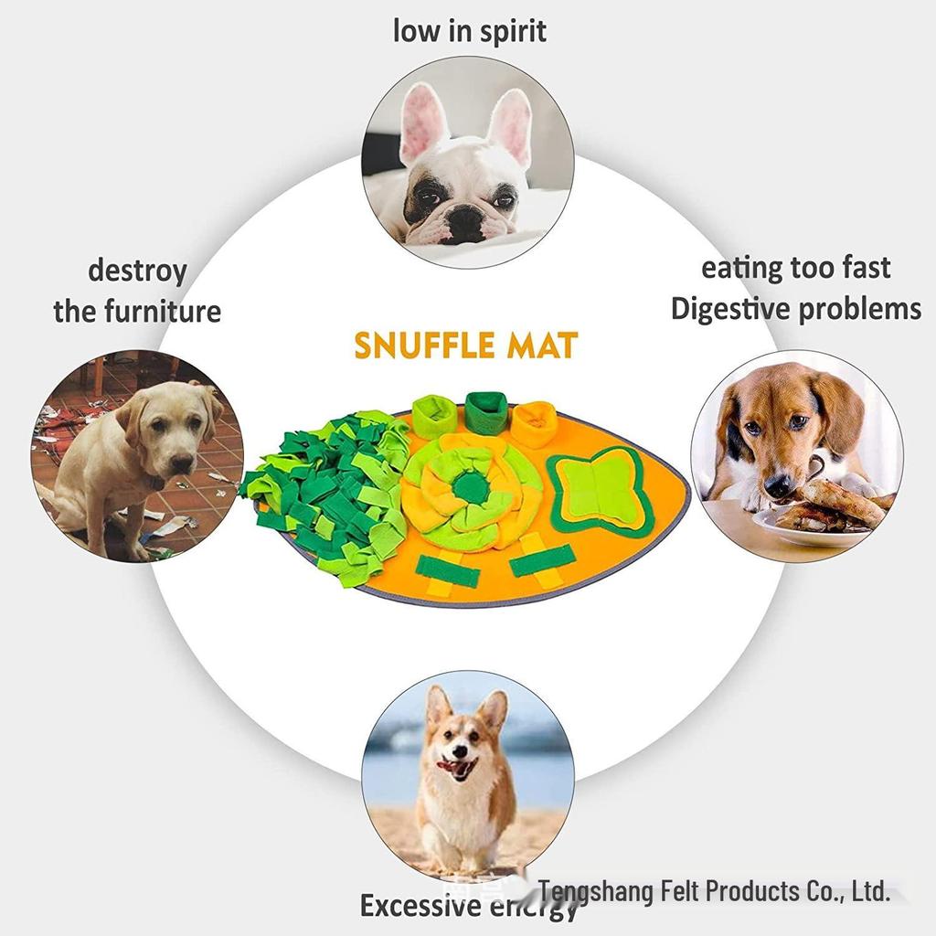 Pet Training Sniffing Mat – Bite-Resistant Puzzle Toy for Cats and Dogs