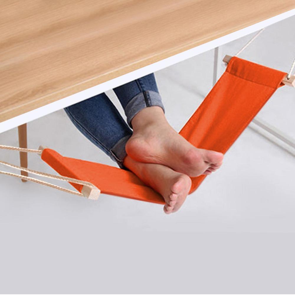 Portable Foot Hammock Adjustable Travel Foot Rest Easy-install Office Foot Support  Office Work