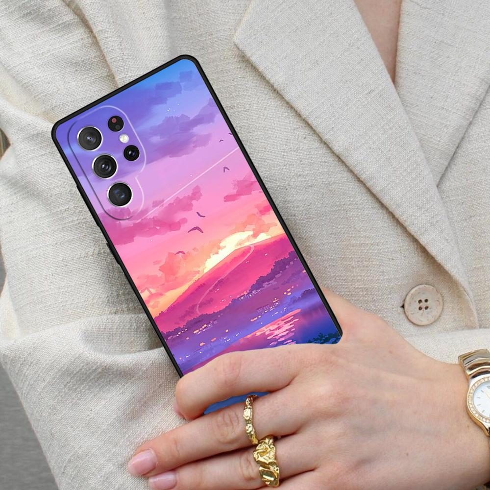 Pixel Art Aesthetic SOFT Cell Phone Case for Samsung Galaxy S26 Ultra S25 S24 S23 S22 S21 S20 Note10 Cover