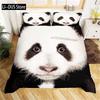 Black And White Panda Duvet Cover Boys Girls Cute Giant Panda Duvet Cover Set Kids Cartoon Animal Pattern Comforter Cover Decor