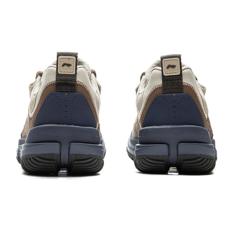 Li-Ning CF Su Lin Chuan Lite Rebound Comfortable Shock Absorption Breathable Low-Top Outdoor Hiking Shoes Men Shoes Brown Blue AHCU057-1
