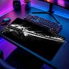 Tapete de Mouse Gamer Black Katana Grande Cool Anime Base de Borracha Antiderrapante x Tapete de Mesa Lavável para Jogo Escritório Tapete de Jogo