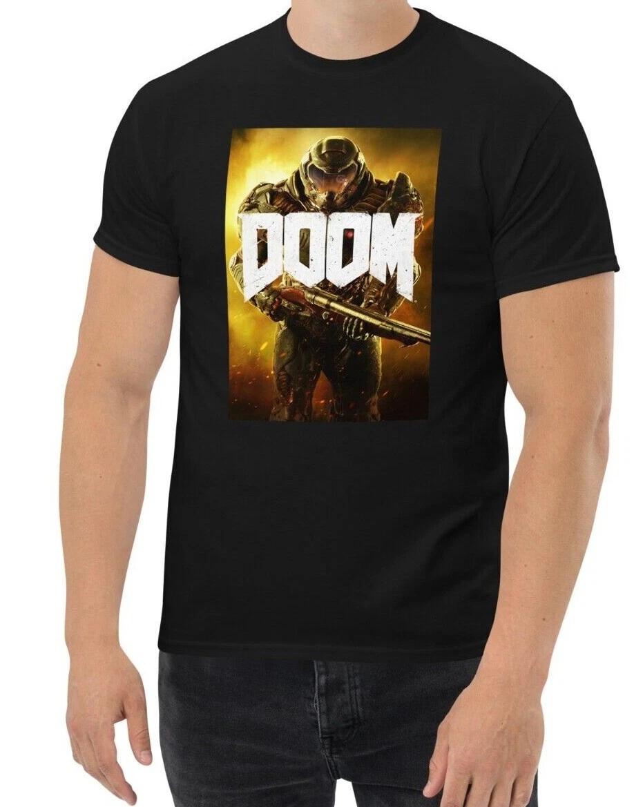 

New Retro Video Game Doom Men s T Shirt S-3XL Assorted Colors 4XL