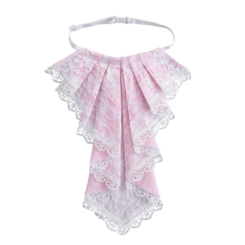 

Courtstyle Кружевная Драпировка Съемный Воротник Жабо Шейное Украшение Декоративный Воротник для Панк-Стайлинга Формальное Мероприятие Нашейное Украшение