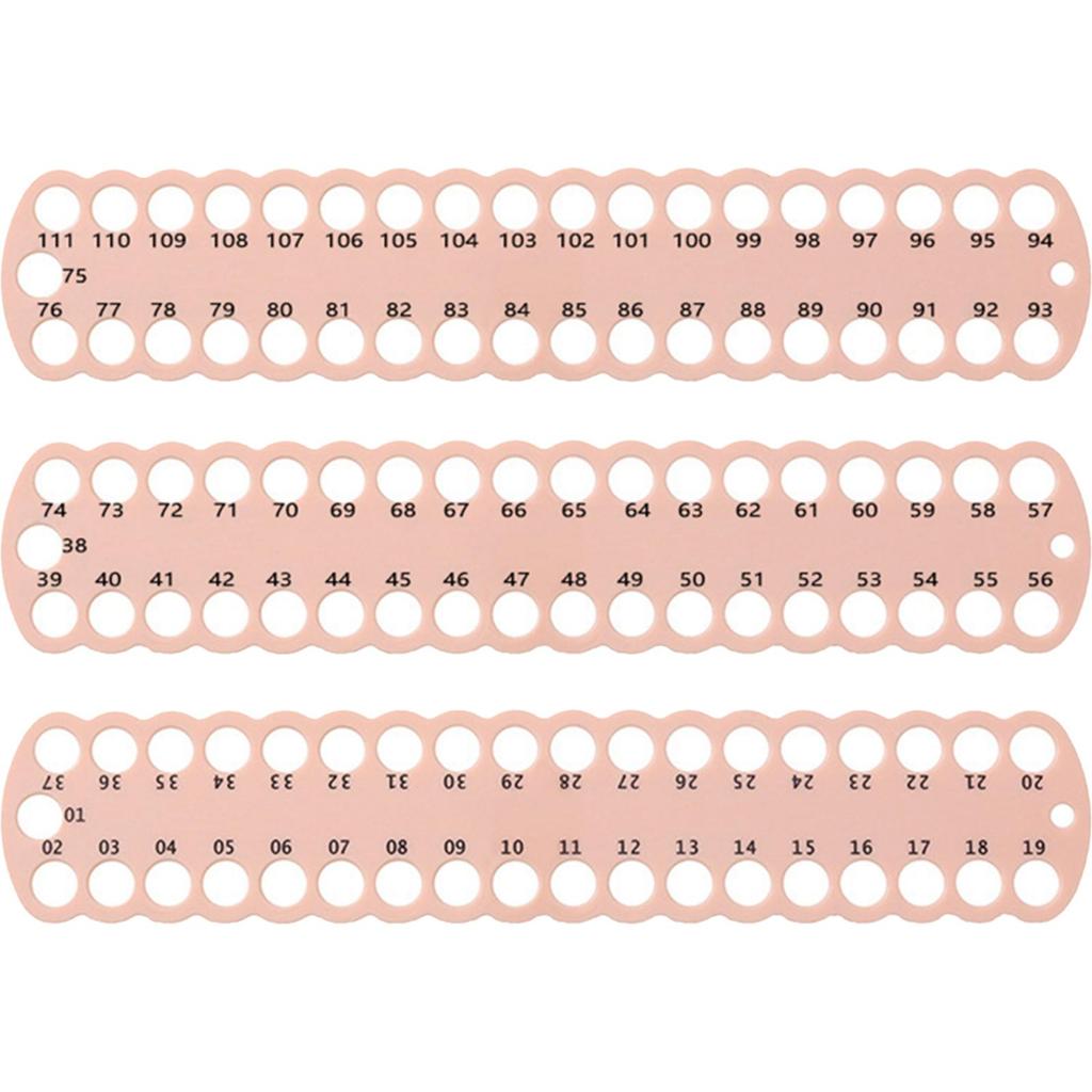 3pcs Embroidery Floss Organizer PC 37-Hole Cross Stitch Row Line Board Cross Stitch Thread Holder for Sewing Needlework Knitting