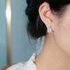 Classic & Elegant Sparkling Square Halo Zircon Stud Earrings