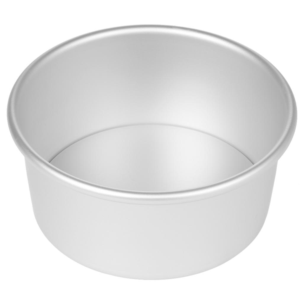 5pcs set Aluminum Alloy Round Cake Mould Chiffon Cake Baking Pan Pudding Cheesecake Mold Set with Removable Bottom
