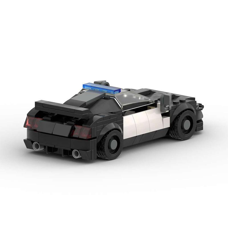 Building Block Compatible, Patrol Police Car Small Particles Build Car Model Creative Educational Toys