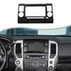 Glossy Piano Black Navigation Screen Trim Frame for Nissan Titan 2016-