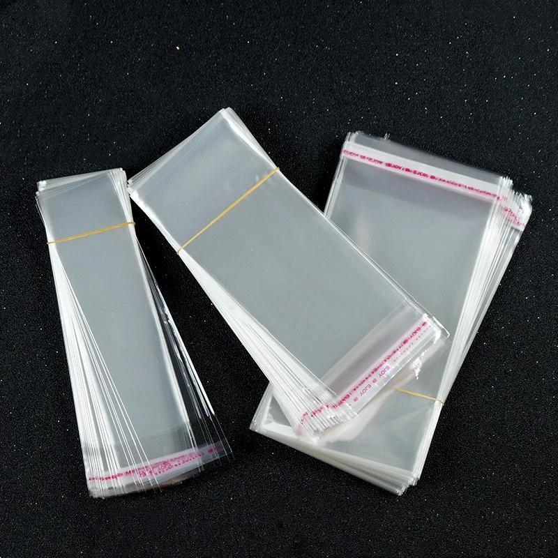 100Pcs Transparent Self-sealing Jewelry Accessories Candy OPP Self-adhesive Bag Packaging Resealable Gift Cookie Packaging Bag