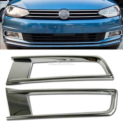 Pre VW Volkswagen Touran 2016 2017 ABS Chróm Predný kryt hmlového svetla do auta Lišty 2ks Rám hmlového svetla do auta Vonkajší styling auta