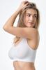 Soft Women's Bra Without Wires and with Smooth Cups In White Soft Women's Bra Without Wires and with Smooth Cups In White