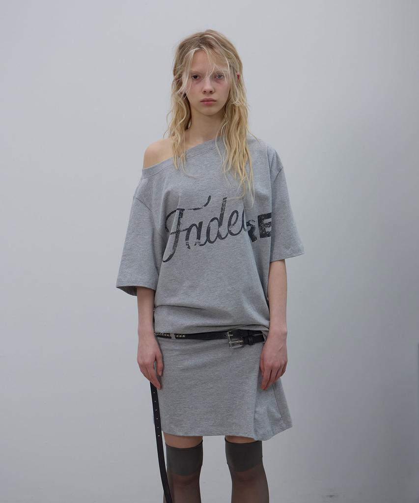 Lcdc Tm Asymmetric Off-Shoulder Dress (Melange Grey)