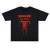 2024 Pop The Eagles Rock California Hotel Printed T-shirt Loose Short Sleeve Men's and Women's Street Cotton Comfortable
