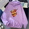 Anime Das wandelnde Schloss Hoodies Fleece Hoodie Cartoon Calcifer Vintage Pullover Sweatshirt für Teenager Winter WoUnisex Tops