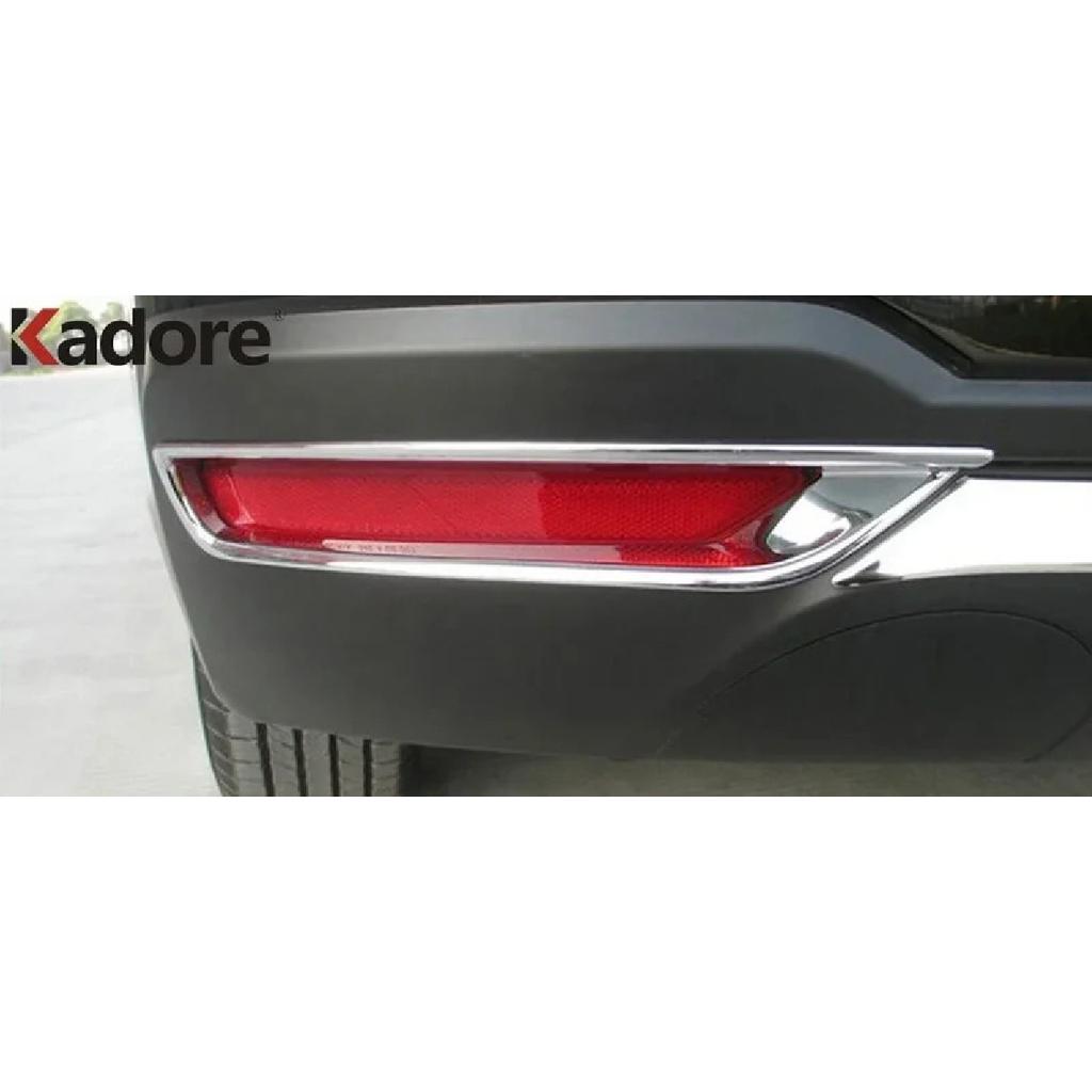 Rear Bumper Fog Light Lamp Cover Trim For Subaru Forester 2013-2015 2016 2017 2018 Chrome Car Tail Foglight Trims Accessories