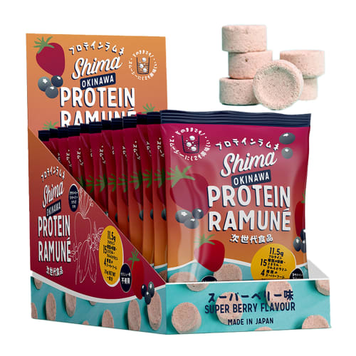 

Protein Ramune | Crisp and Fizzy | 11.5g Plant Protein | 921.5mg Vitamin C | 15 Vitamins & Minerals | 4 Superfoods | Low Carb | Sugar-Free | Hunger Co