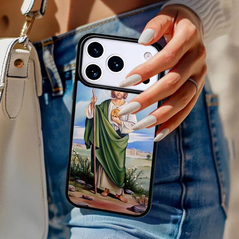 

Guadalupe San Judas Phone Case For iPhone 17 Air 14 15 13 12 Max Cover For Apple 14 15 16 16e 11 Pro Max Plus iPhone 12or12pro