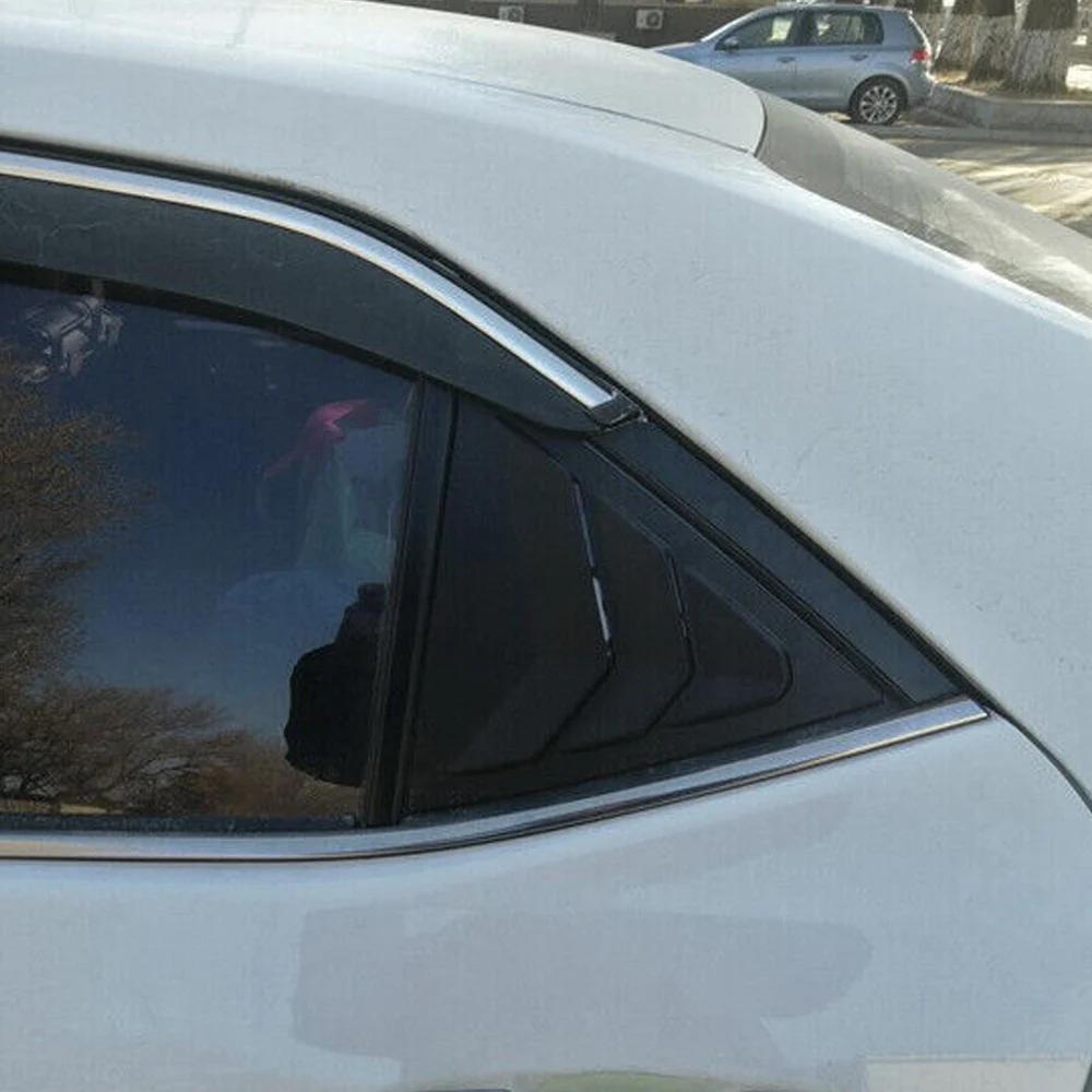 For Toyota Corolla 2014 2015 2016 2017 2018 Car Rear Louver Window Side Shutter Cover Trim Sticker Vent Scoop Carbon Fiber Auto