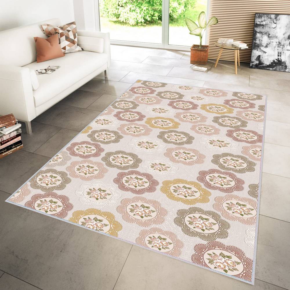 

Eliana Home Washable Printed Carpet LNA1225 80X150 бежевый