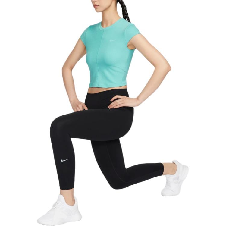 Nike One Fitted Rib Women's Dri-FIT Short-Sleeve Cropped Top FV7875-300