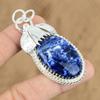 Naturalny Kamień Sodalitowy Indyjska Biżuteria Srebro Próby 925 Wisiorek Dla Kobiet