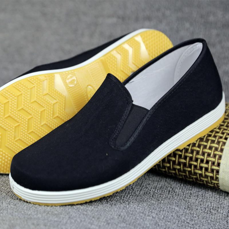 

Тканевые туфли мужские армейские кеды ленивые туфли нескользящая подошва из говяжьей жилы обувь для охраны труда мужские черные тканевые туфли 47