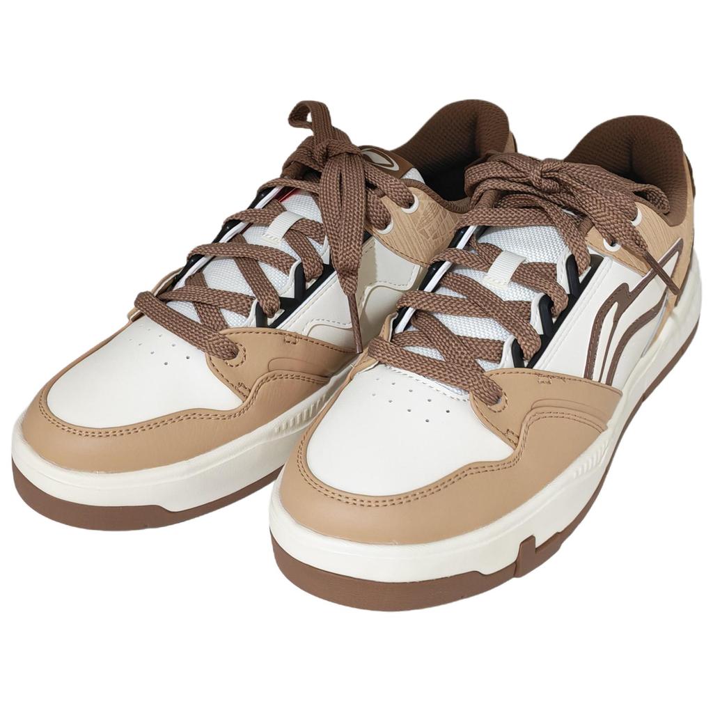 Li Ning Common 80s Classic Fashion Retro Versatile Thick Sole Increased Height Comfortable Non-Slip Wear-Resistant Low-Top Skate Shoes AGCV269-3