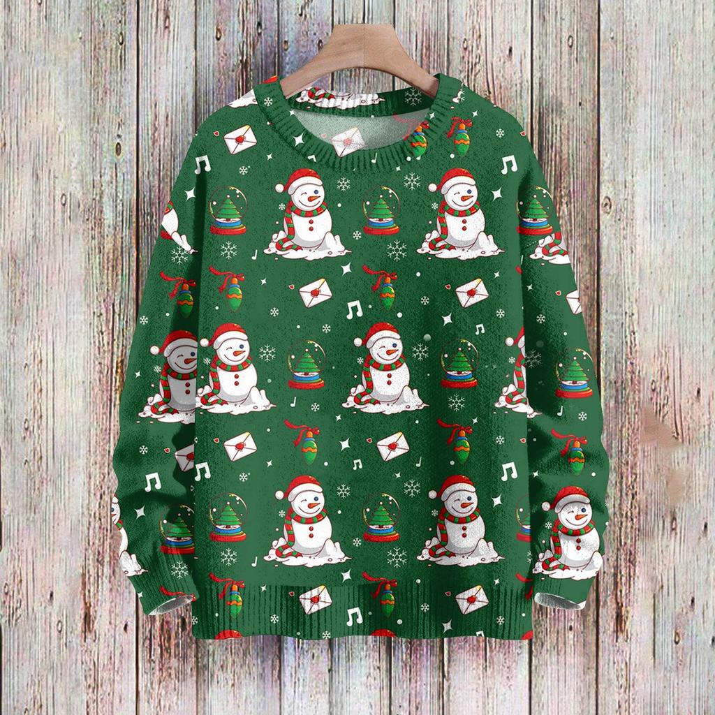 Christmas Sweatshirts For Women Knit Sweater Cute Shirt Fall Crewneck Pullover Tops