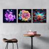 5D-Diamantgemälde zum Selbermachen, wunderschöne Blumen in verschiedenen Farben, Diamant-Stickerei, Kreuzstich-Set, komplettes Strass-Mosaik, Heimdekoration