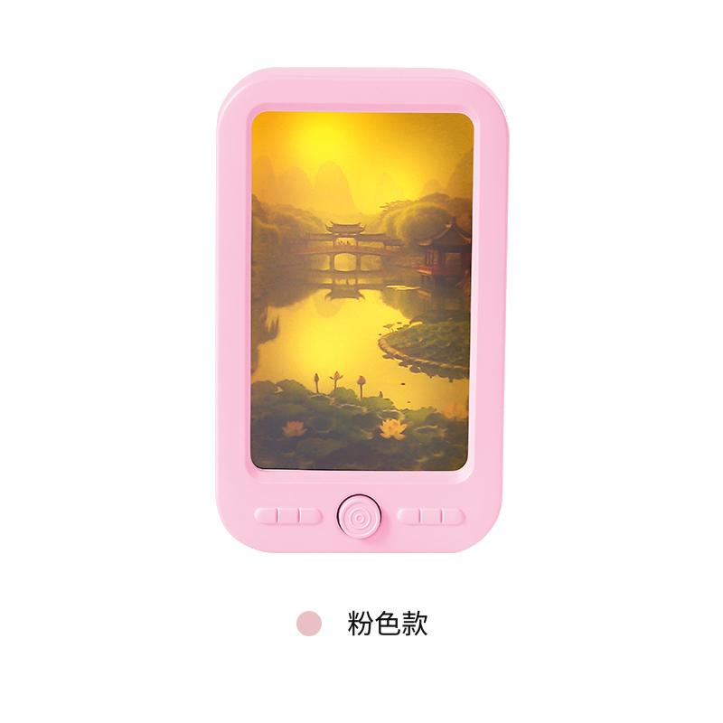 LED Mini Painting Night Light Switch Plug-In LED Light Eye Protection Night Light Lamp Use For Bedside Baby Feeding Living Room