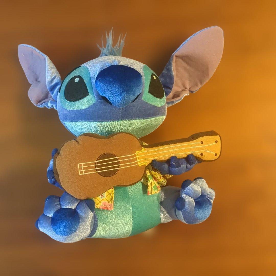 DISNEY Stitch Plush Toy with Ukulele Approx. 30cm DISNEY Store