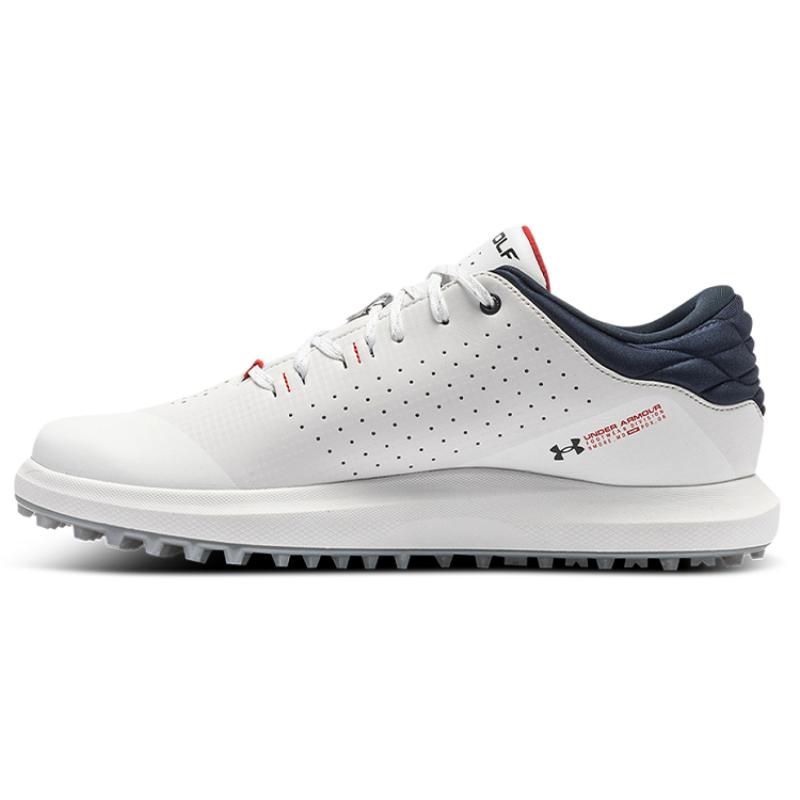 

Under Armour Draw Sport Spikeless Running Shoes Wide E White Sneakers 3024563-102 43