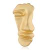 Temperament cold wind calling thousands of people avatar brooch gold half face Internet celebrity women's suit accessories