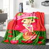 1Pc Strawberry Party Invitation Blanket For Couch Bed Plush Cozy Fuzzy Blanket Super Soft Warm Blankets For Fall And Winter 0918254