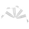 500PCS Mirco Test Tube 1.5ml Plastic Frosted Surface Clear Scale Microcentrifuge Tube with Snap Cap