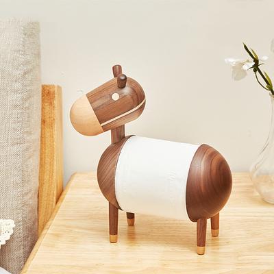 Creative Home Solid Wood Kitchen Paper Towel Holder Toilet Solid Wood Kitchen Paper Towel Holder