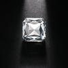 Anello Quadrato di Lusso di Nicchia Anello Esagerato di Alta Gamma Apertura Regolabile Accessori da Donna Anello