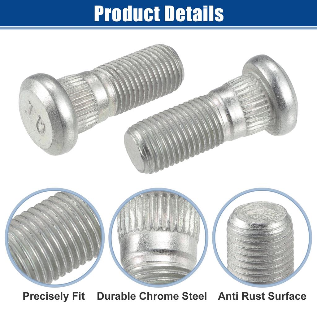 M12x1.25 Wheel Lug Bolt Nuts for ACROPIX Nissan Flon Tiercentra 200SX - 6 Pack