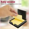 2Pcs Convenience Sticker Storage Box with Stencil Sticky Note Dispenser Plastic for 3x3Self-Sticky Note Pads(Sticky Not Contain)