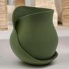 Twisted Ribbon Sculpture Flower Vase 3D Printed Floral Plants Holder Container Home Office Table Centerpiece Decorative