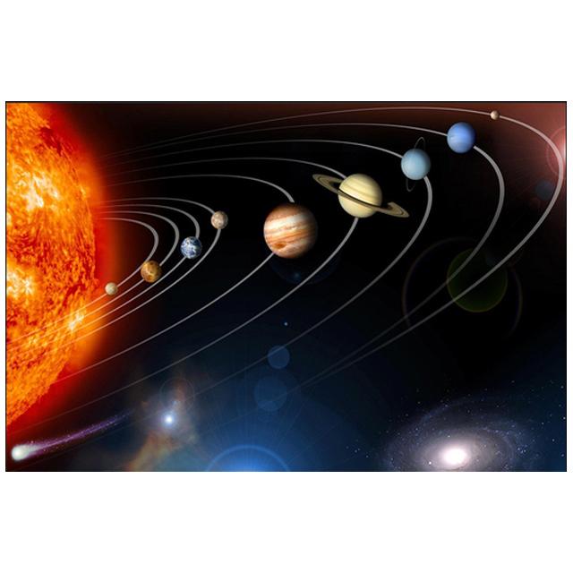 Science fiction galaxy universe of the planet art canvas painting cosmic exoplanet modern landscape wall