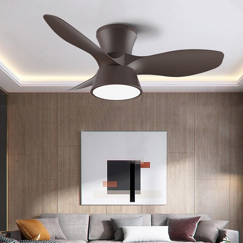 32“ DC Motor Ceiling Fan With Light 6 Speed Adjustable Electric Ceiling Fan Light Frequency Conversion LED Fan Lamp