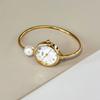 Luxury Fashion Mother-of-Pearl Dial Pearl Bracelet Women's Watches High-Quality Gemstone Quartz Ladies Watch Convenient to Wear
