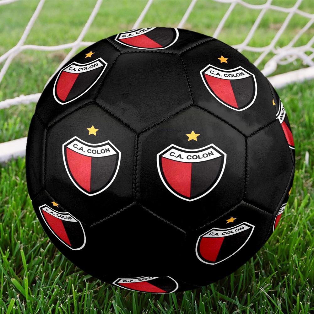 Club Atlético Colon Indoor Soccer Ball Colorful All Ages Size 5 Machine Stitched PVC Competition Ready Durable High-Bounce